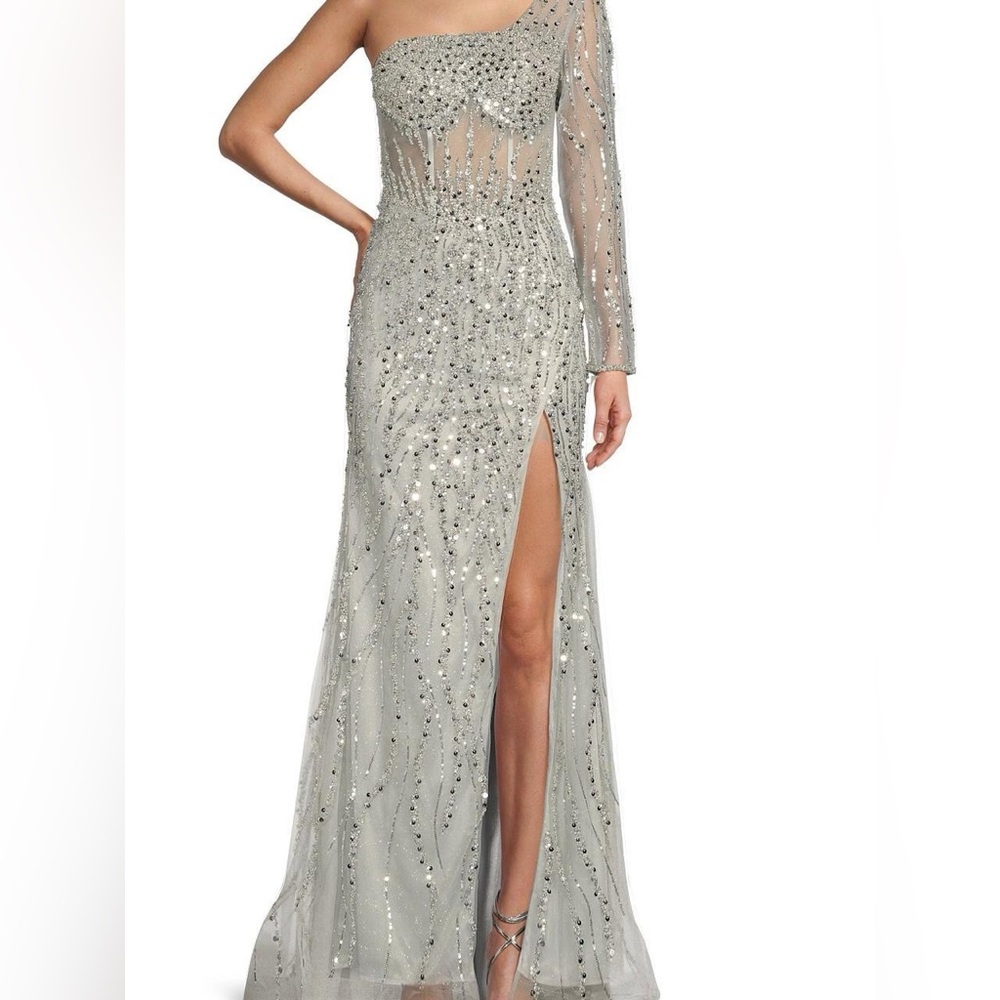 Dillard’s Silver Prom Dress
